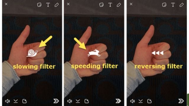 how to reverse a video on snapchat 
